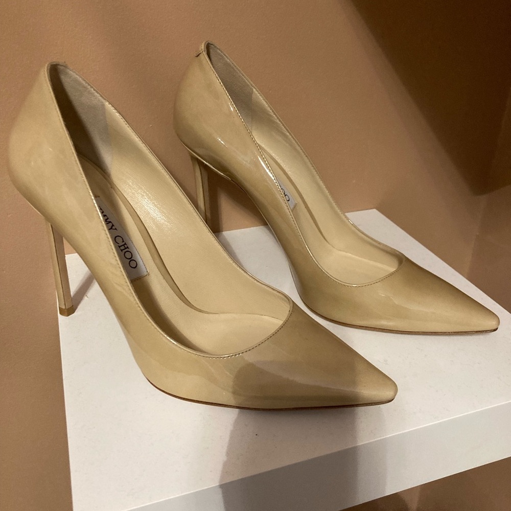 Brand New Jimmy Choo Nude Romy 100 Pumps